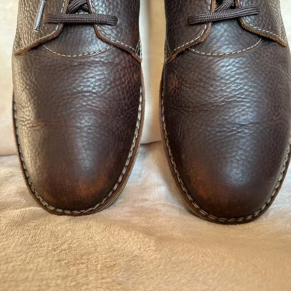 Clarks Edgewick Mid Chukka Boots Men's Size 13M Oiled Brown Leather - Picture 8 of 14